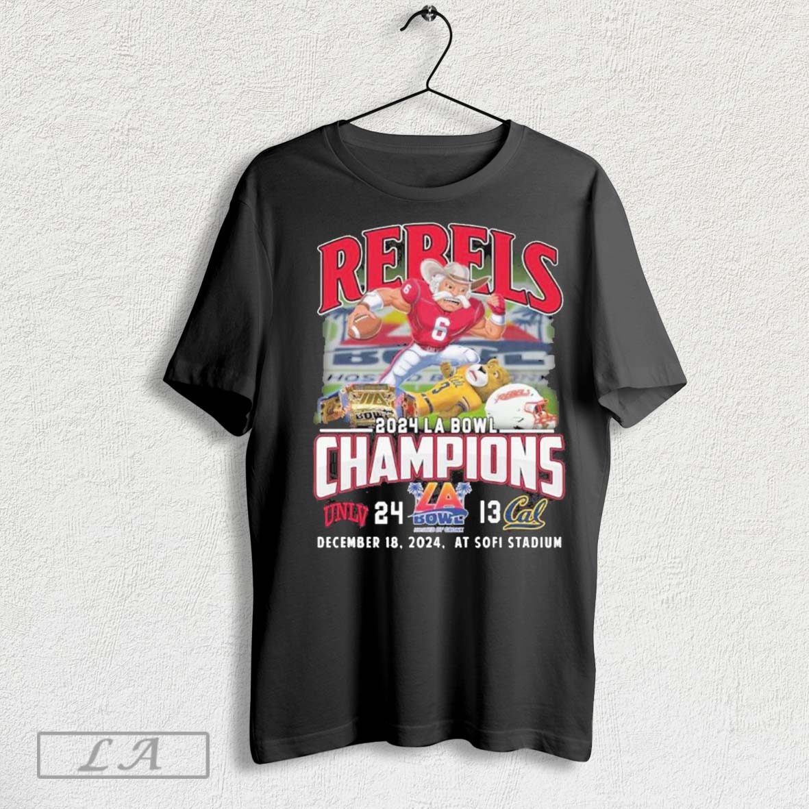 Unlv Rebels Football Team Champions 2024 La Bowl T Shirt
