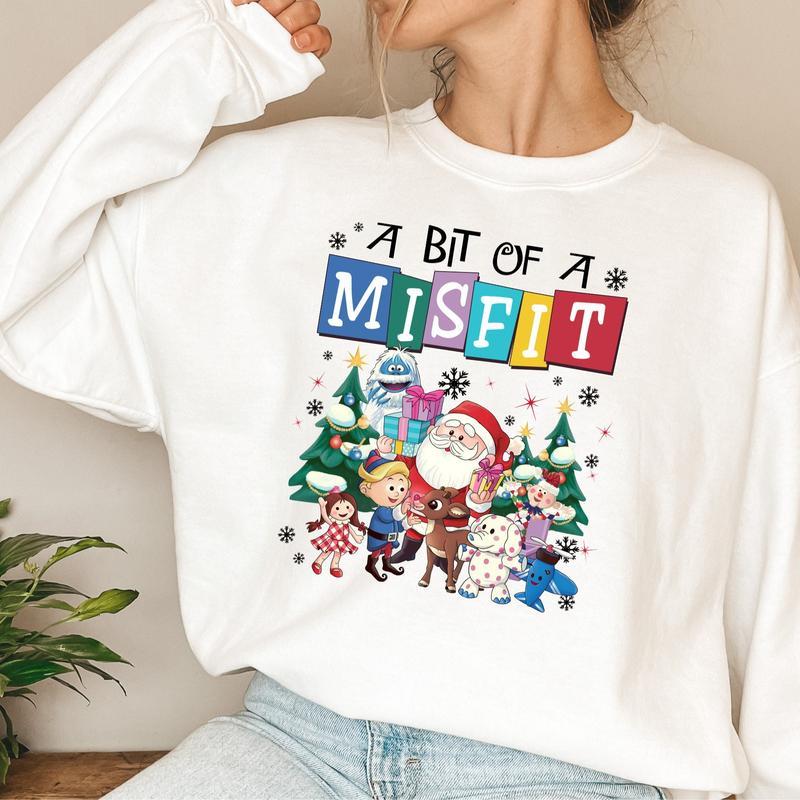 Rudolph The Red Nosed Reindeer Christmas Sweatshirt, Rudolph Xmas Shirt, Vintage Christmas Movie Shirt