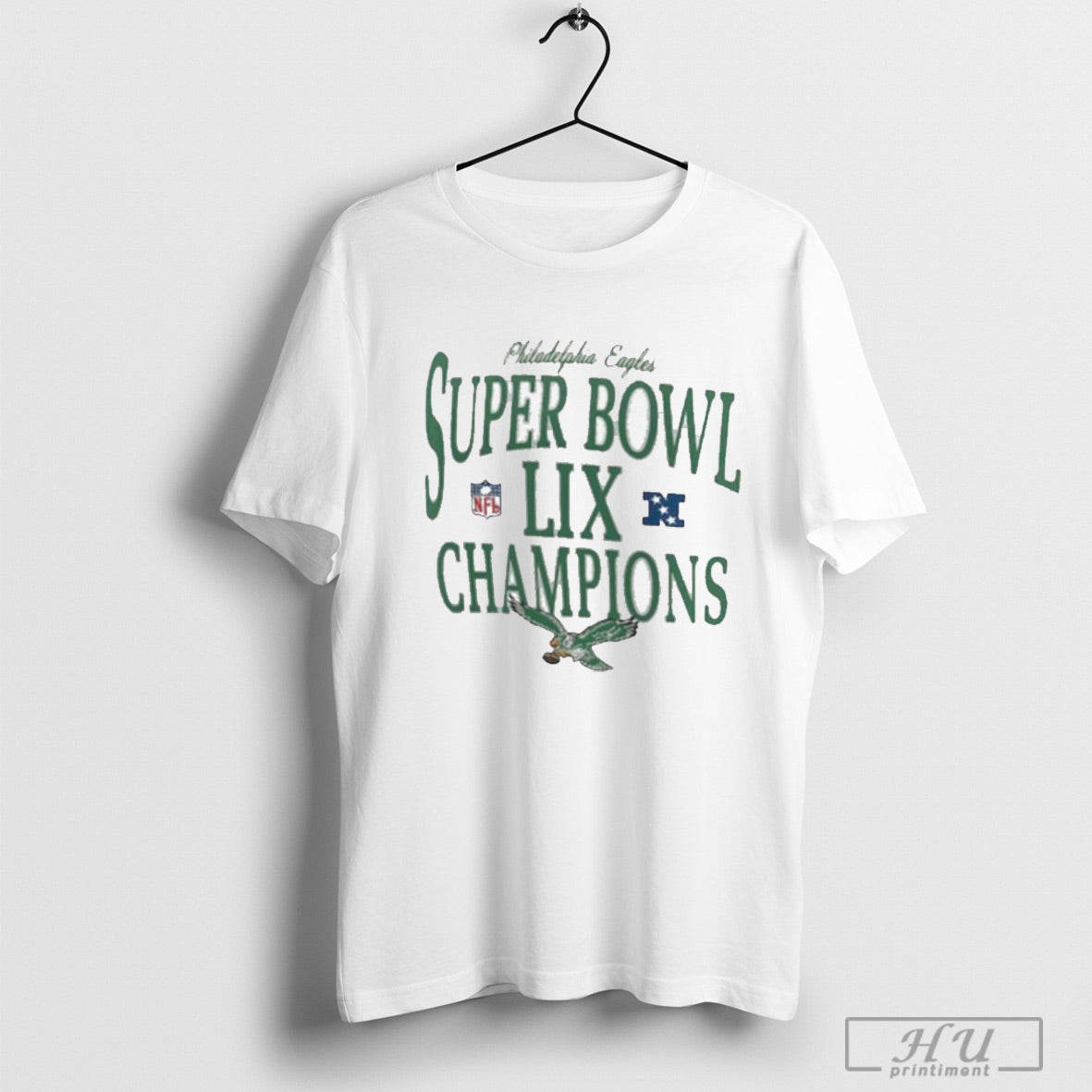 Trendy Nike Natural Philadelphia Eagles Super Bowl Lix Champions Retro Logo Tri Blend Scoop Neck T Shirt