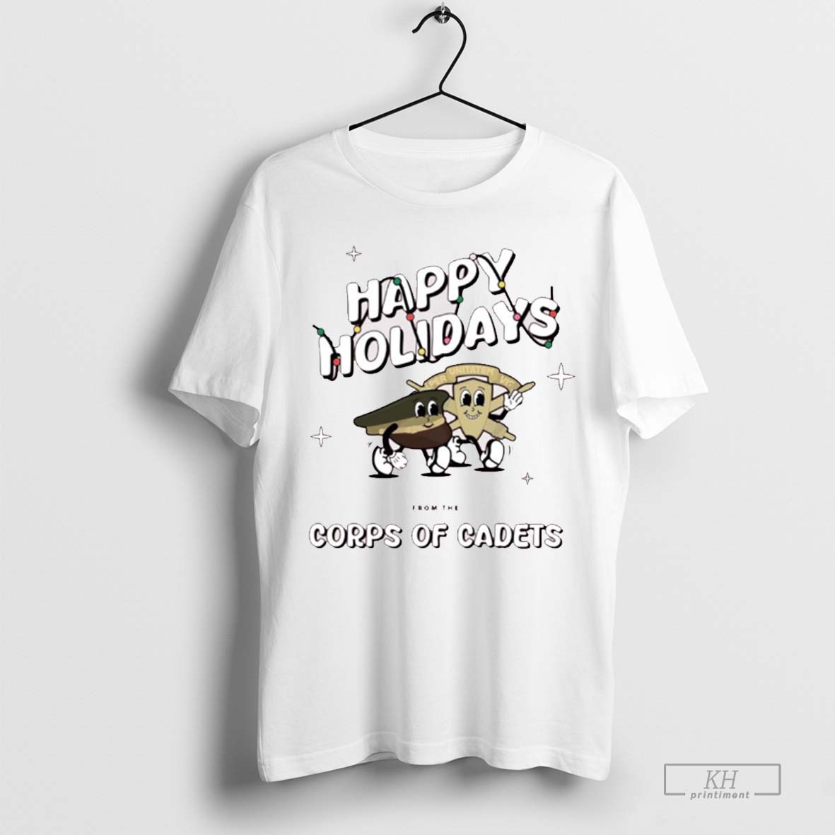 Official Texas Am Aggies Happy Holiday From The Corps Of Cadets T Shirt