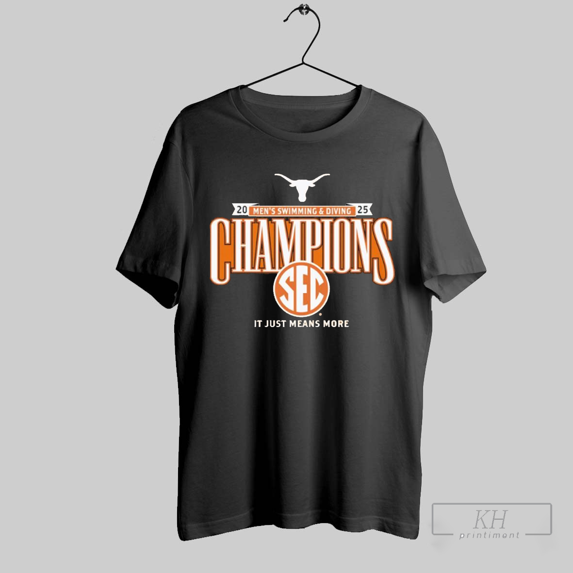 Texas Longhorns 2025 Sec Mens Swimming And Diving Conference Champions Locker Room T Shirt T Shirt