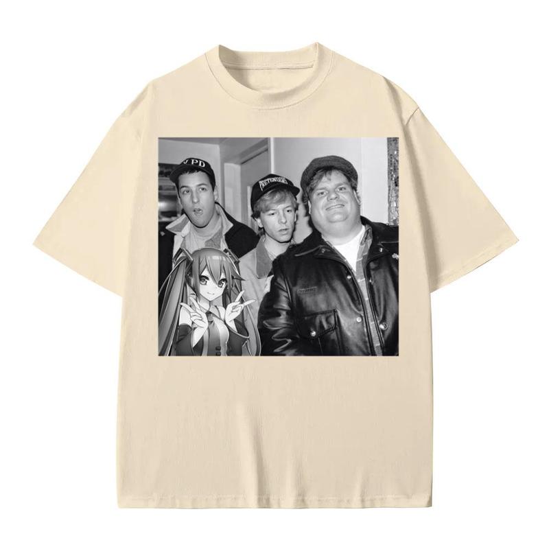 Hatsune Miku Anime x Sandler Tshirt Cotton Menswear