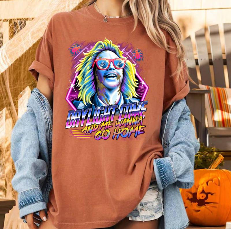 Beetle Juice Tee, The Juice Is Loose, Tim Burton Inspired, Michael Keaton, Beetlejuice Mashup Halloween Shirt 80s Movie Fashion, Beetlejuice