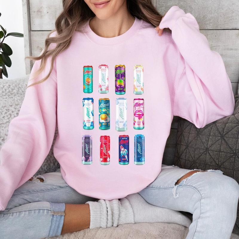 Alanii Sweatshirt, Lovers Sweatshirt, Lovers' Favorite Sweatshirt, Soft Drink Lovers Sweatshirt, Collection Sweatshirt Classic Cotton, Gift For Her