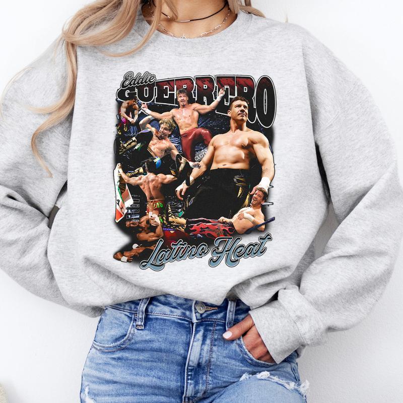 Vintage Eddie Guerrero graphic tee, Eddie Guerrero Vintage 90s graphic unisex sweatshirt, WWE graphic tee Hoodie Streetwear