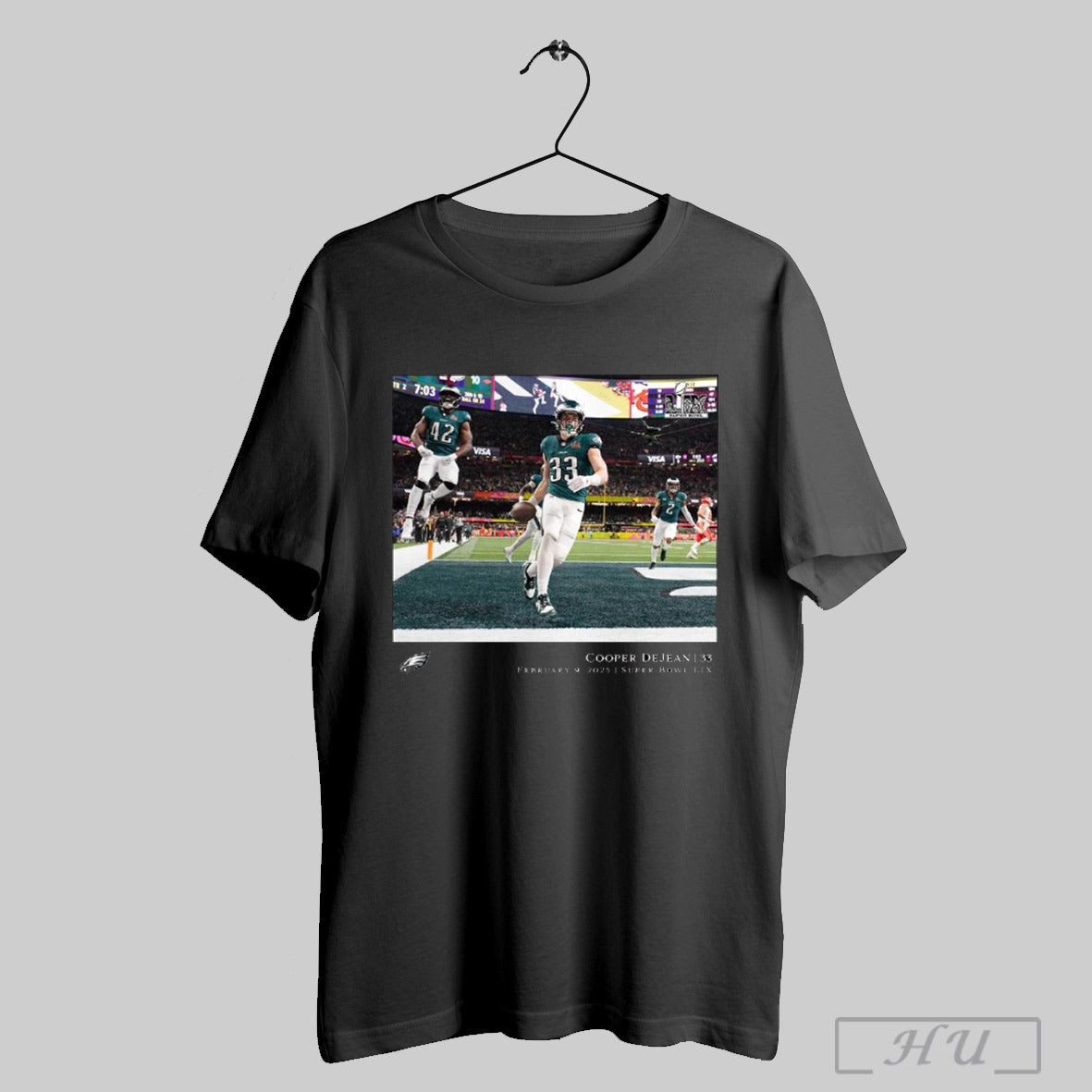 Trendy Official Cooper Dejean Philadelphia Eagles Nfl Flash Features Super Bowl Lix Champions February 9 2025 Shirt