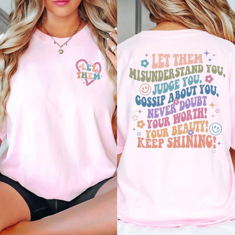 2 Sided Stand out in a Mental Health Shirt that says, Let Them Misunderstand You., T-Shirt, Sweatshirt, Hoodie, Comfort Colors