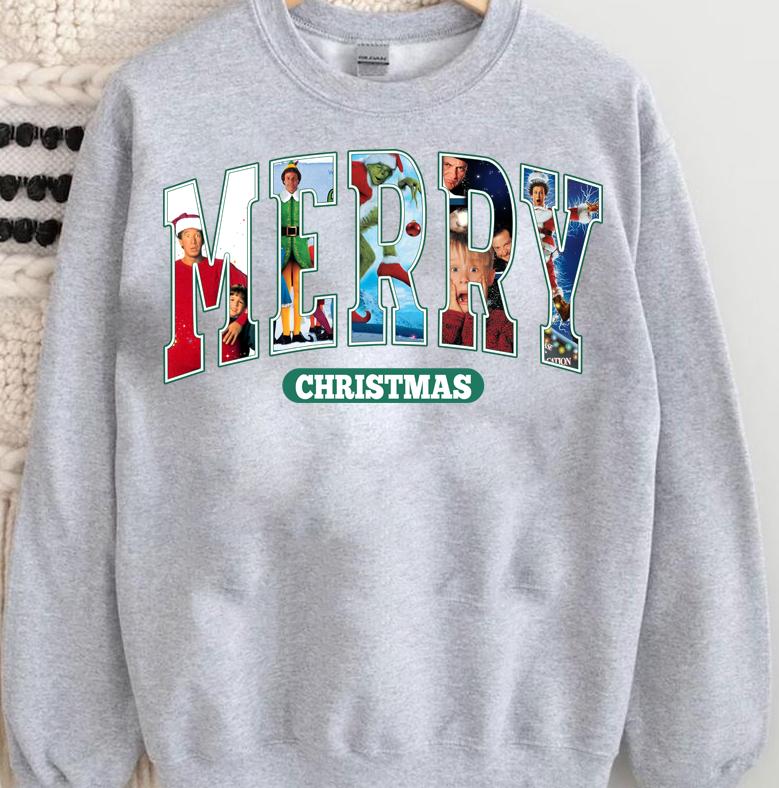Merry Christmas Shirt, Character Xmas Shirt, Christmas Character Shirt, Funny Christmas Shirt, Christmas Movie Shirt, Christmas Friends Shirt