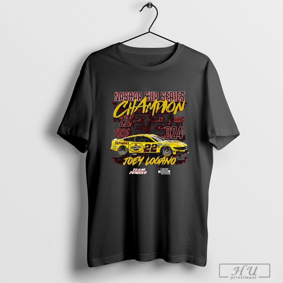 Trendy Youth Team Penske Red Joey Logano 2024 Nascar Cup Series Champion Signature Shirts