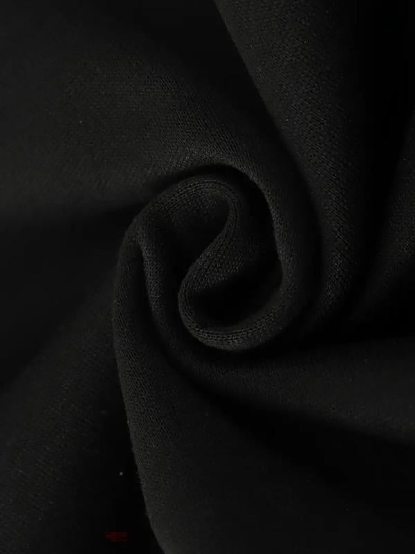 Men's Graphic Drop Shoulder Hoodie, Fashion Drawstring Pocket Sweatshirt, Regular Fit Men's Clothing for Daily Holiday Spring Wear