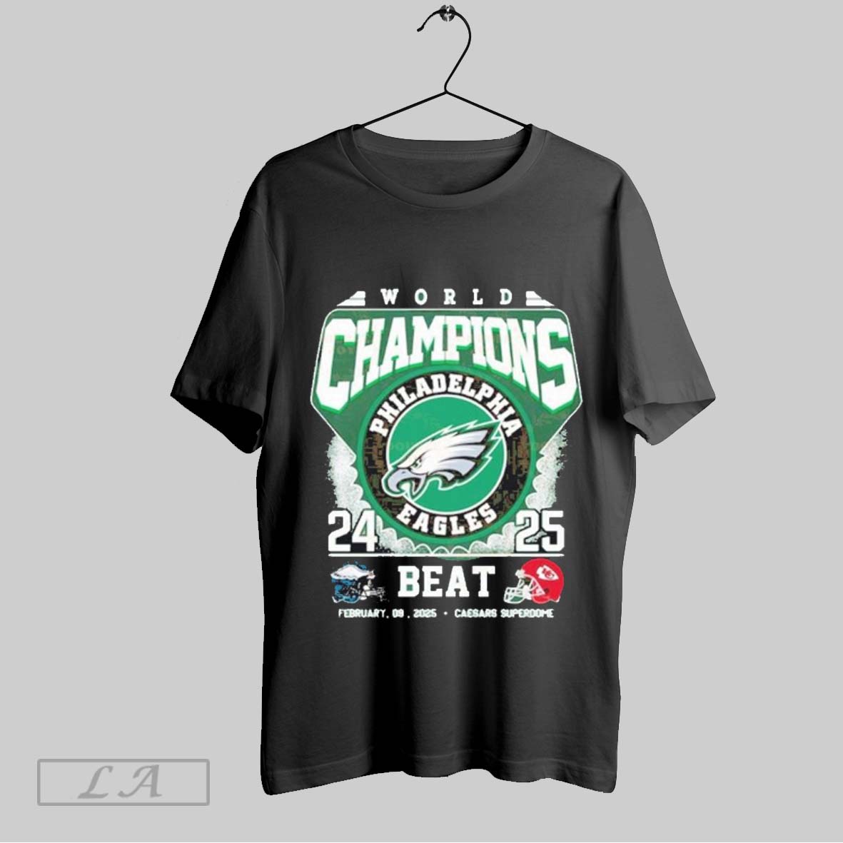 Top Philadelphia Eagles Beat Kansas City Chiefs World Champions Nfl 2024 2025 Feb 09 2025 Sweatshirt T Shirt