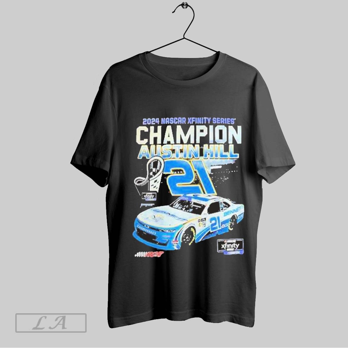 Top Austin Hill 2024 Nhscar Xfinity Series Champion T Shirt