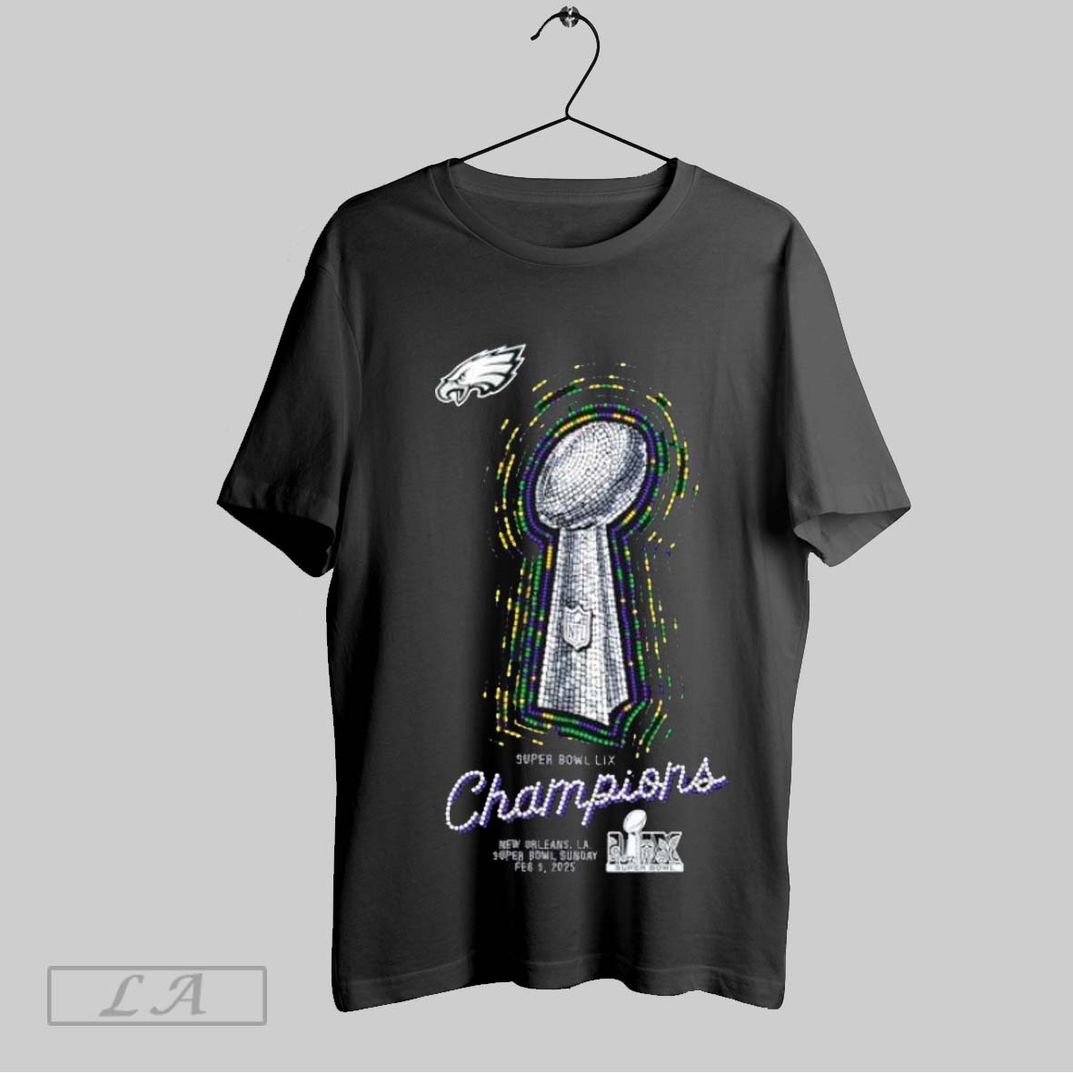 Top Philadelphia Eagles Nike Super Bowl Lix Champions Lombardi Trophy 2025 Sweatshirt T Shirt