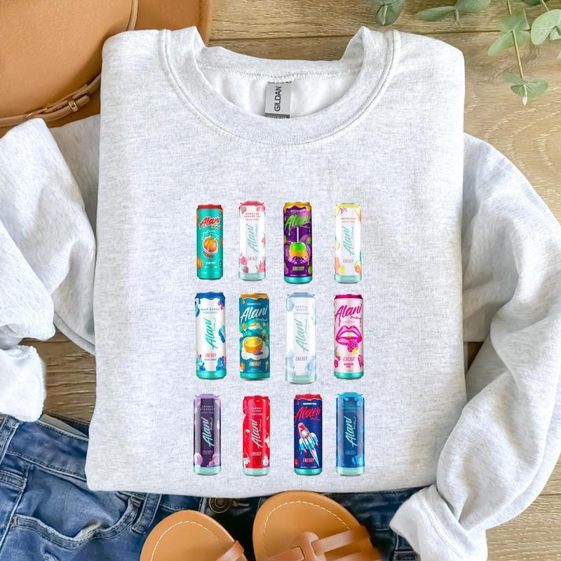 Alanii Sweatshirt, Lovers Sweatshirt, Lovers' Favorite Sweatshirt, Soft Drink Lovers Sweatshirt, Collection Sweatshirt Classic Cotton, Gift For Her