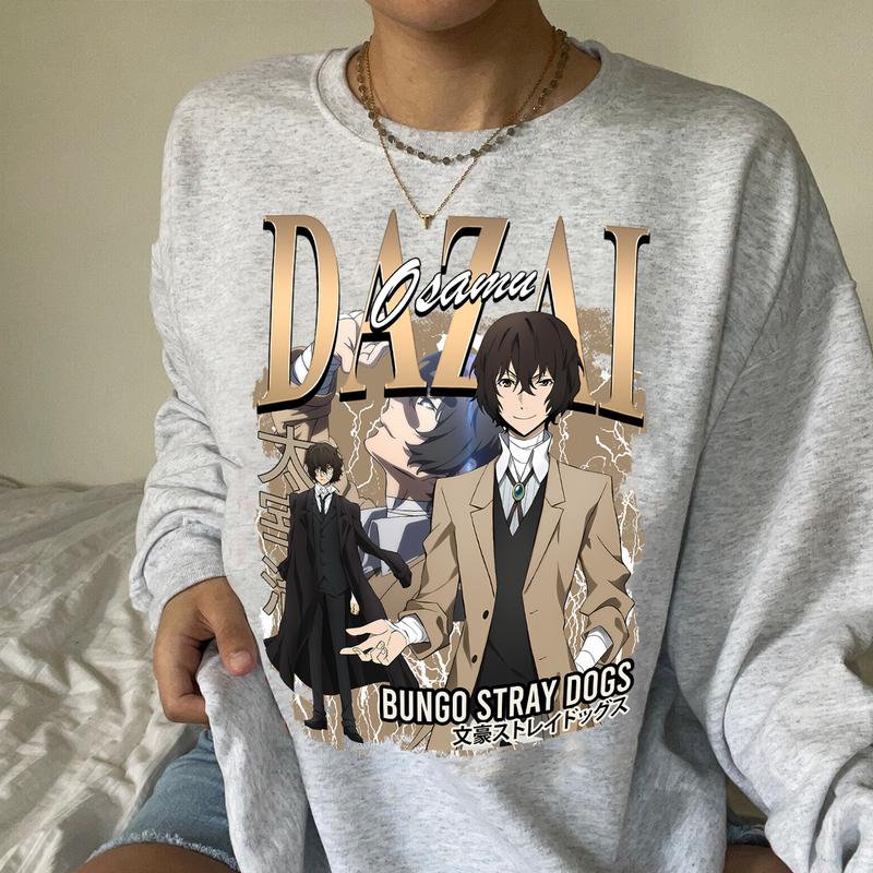 Dazai Osamu Shirt, Character from Bungo Stray Dogs t-shirt, Anime Character Shirt, Anime gift shirt, Birthday gift, Anime lover gift