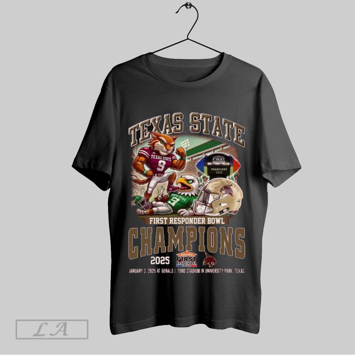 Texas State Bobcats First Responder Bowl Champions 2025 T Shirt