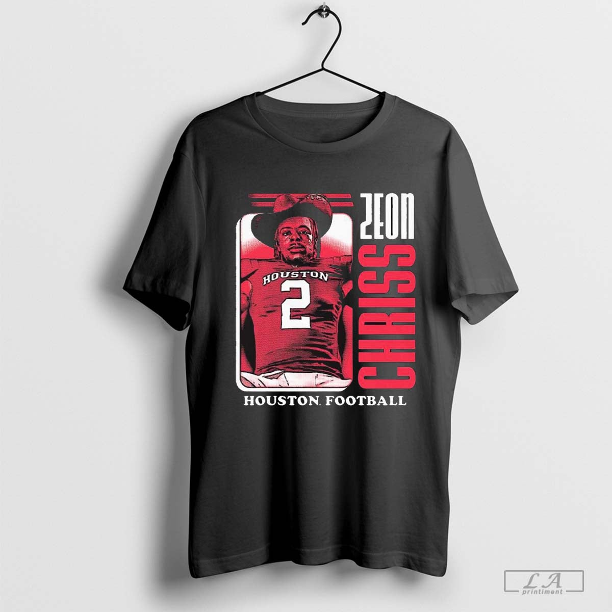 Zeon Chriss Houston Cougars Football Graphic t-shirt