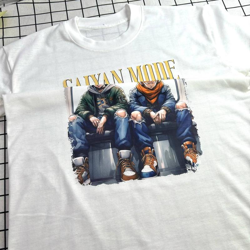G0kuuuu and V3get4 S4iyan M0de Shirt, Animee Shirt Sweatshirt Hoodie Unisex Cotton Comfort