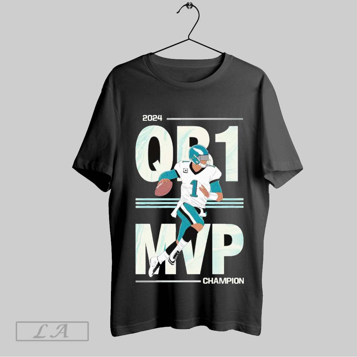 Top Jalen Hurts 2024 Qb1 Mvp Philadelphia Eagles Champion T Shirt