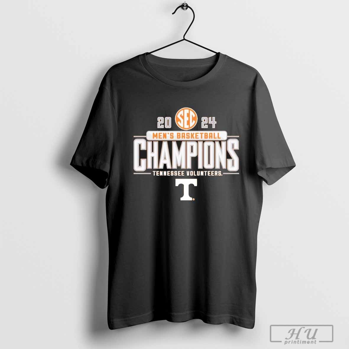 Tennessee Volunteers 2024 SEC Menâ€™s Basketball Regular Season Champions Logo T-shirt