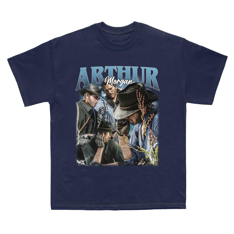 Arthur Morgan Vintage T-Shirt, Arthur Morgan Red Dad Redemption Shirt, Gift For Movies Lovers Casual Clothing Fabric Menswear Top  Sweatshirts