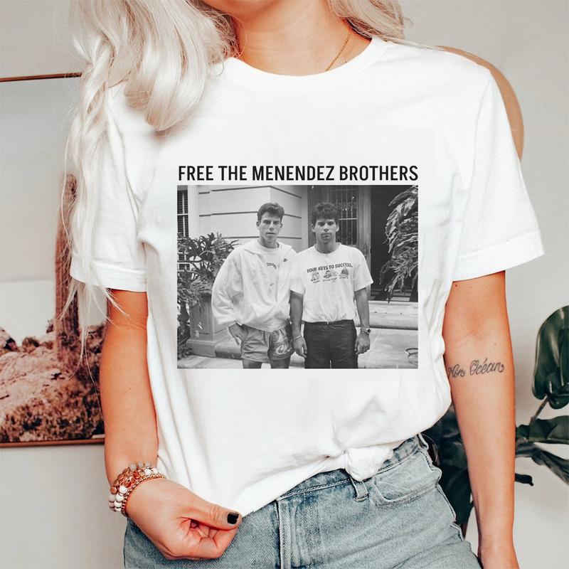 Free Menendez Brothers Charvez Movie Shirt, Retro Monsters Sweatshirt Hoodie Sweater, Unisex Softstyle Cotton Casual Crewneck Shirt