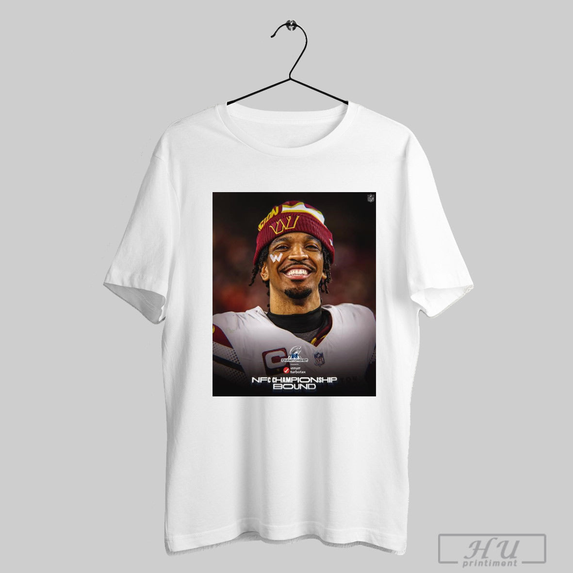 Washington Commanders Jayden Daniels Nfl Playoffs Nfc Championship Bound Poster T Shirt