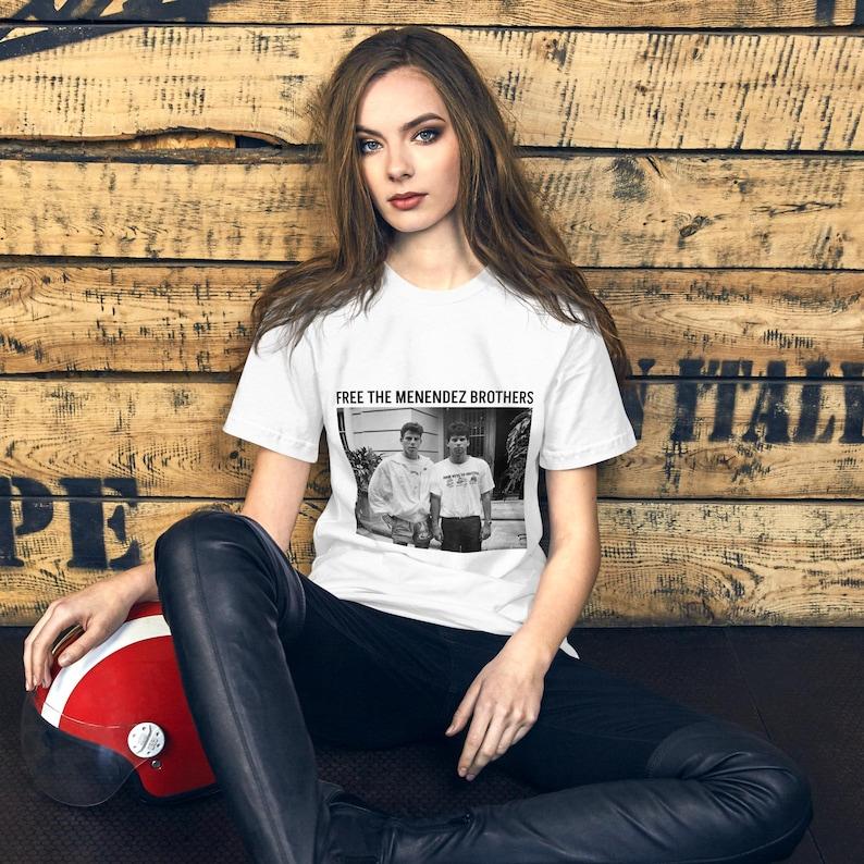 Free Menendez Brothers Charvez Movie Shirt, Retro Monsters Sweatshirt Hoodie Sweater, Unisex Softstyle Cotton Casual Crewneck Shirt