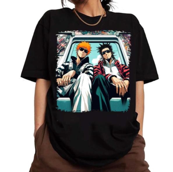 Ichigoo and Kenpachii Shirt, Animee Shirt Sweatshirt Hoodie