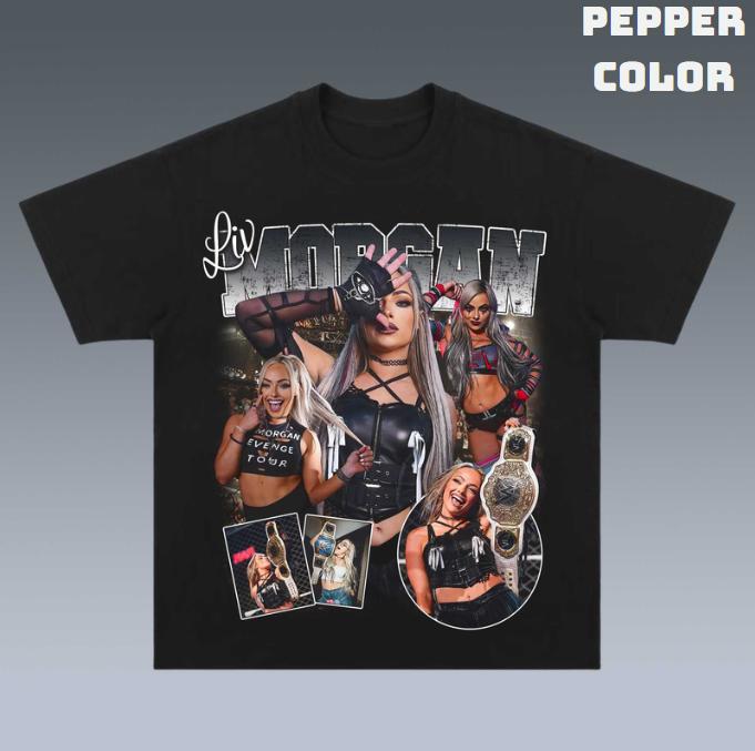 VINTAGE TEE  LIV MORGAN, Prints Vintage T-Shirt, Wrestler Shirt, WWE Shirt, Graphic Tee, Unisex T-Shirt, Gift All Top Menswear Underwear