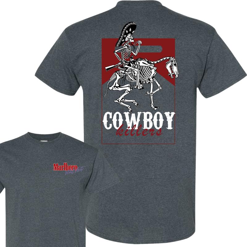 Vintage Marlboro Cowboy Wild West Shirt, Country Music, Cowboy Killer, Full Color T-Shirt, For Men, For Women