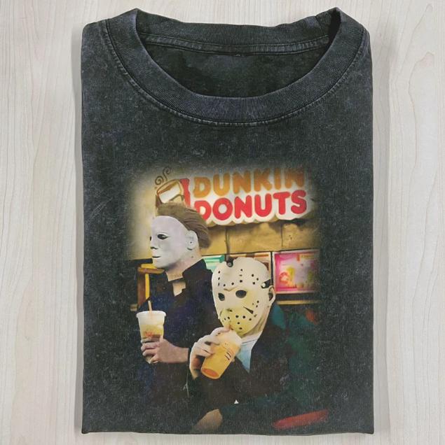 JASON MICHEAL MYERS SHIRT, Jason Voorhees, Michael Myers, Horror Movie Shirt, Horror Character, Funny Halloween Shirt, Unisex T-Shirt, Gift For Men Wo