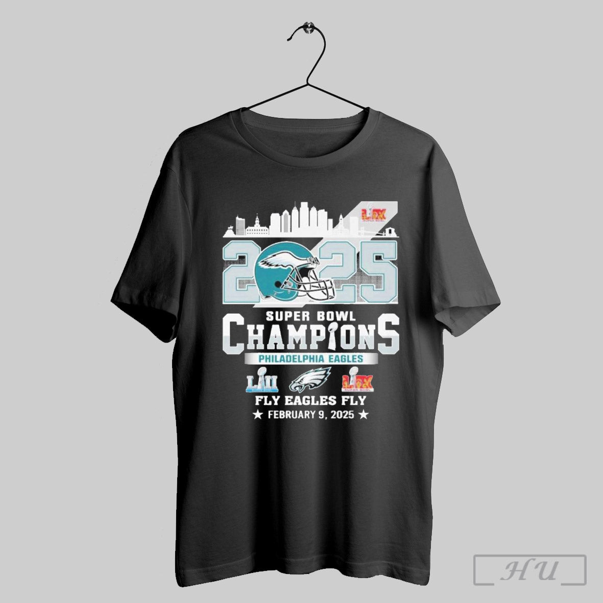 Trendy Philadelphia Eagles Super Bowl Champions 2025 Fly Eagles Fly Celebration February 9 2025 Shirt