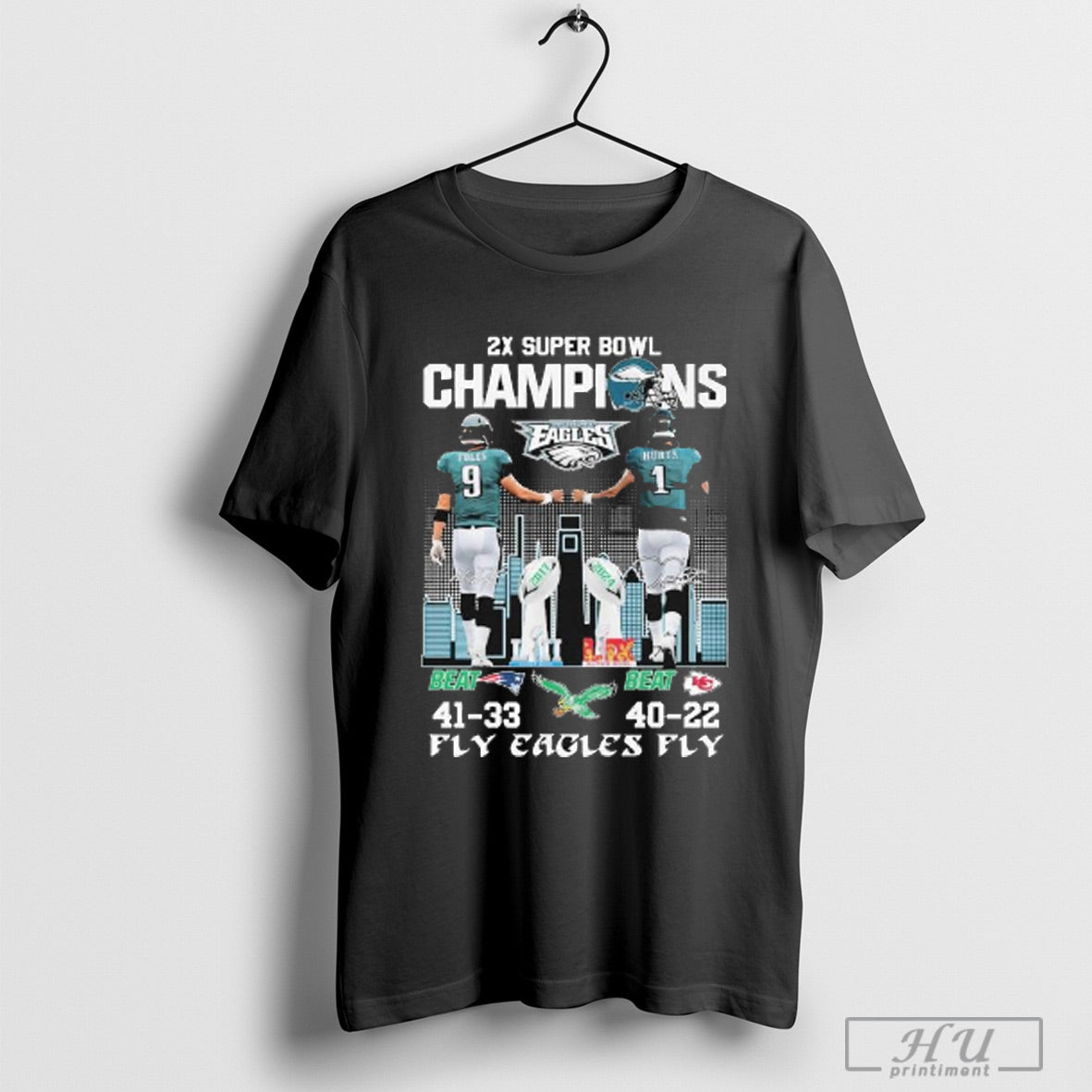 Trendy Nick Foles And Jalen Hurts Philadelphia Eagles Philly Beat New England Patriots Kansas City Chiefs 2x Super Bowl Lii Lix Champions Fly Eagles F