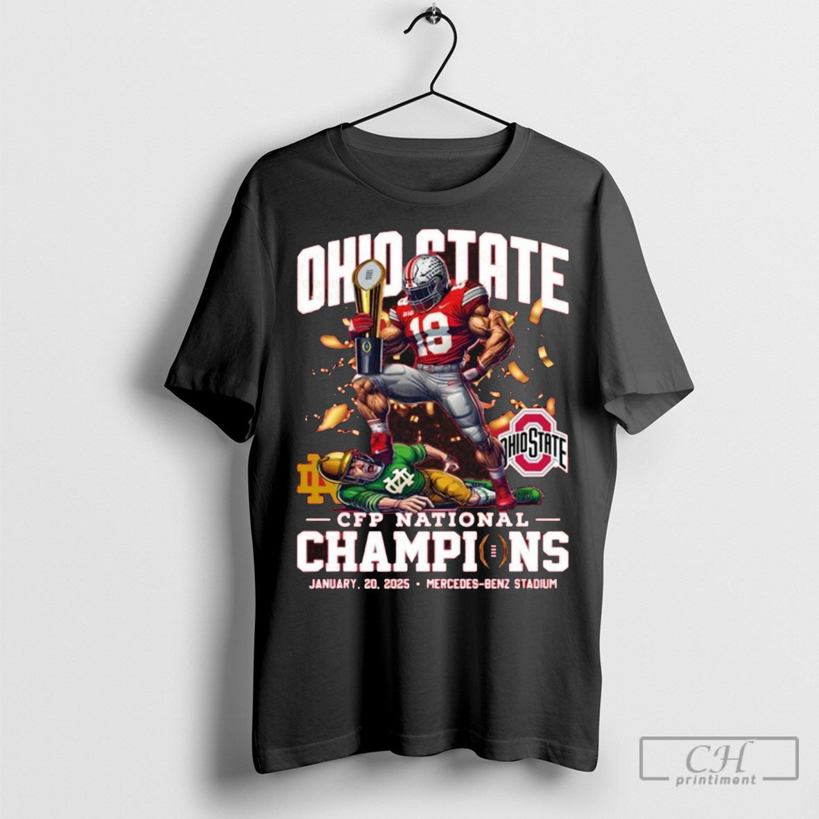 Top Ohio State Ncaa Cfp National Champions January 20 2025 Mercedes Benz Stadium Shirt