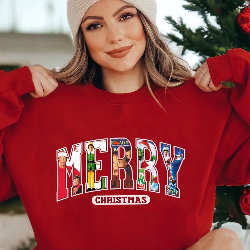Merry Christmas 90s Movies Shirt, Christmas Shirt For Movies Lovers T-Shirt Sweatshirt Hoodie