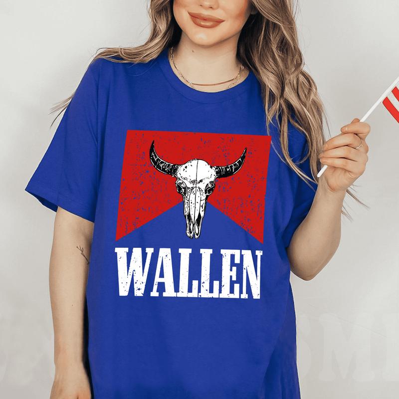 One Night At A Time Wallen Shirt, Wallen Bull Skull Shirt, Cowboy Wallen Merch, Country Music Merch Shirt, Vintage Wallen Merch T-Shirt, Clothing