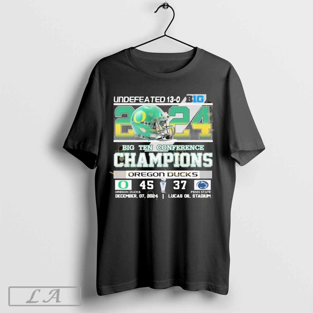 Undefeated 13 0 Big Ten 2024 Conference Champions Oregon Ducks T Shirt