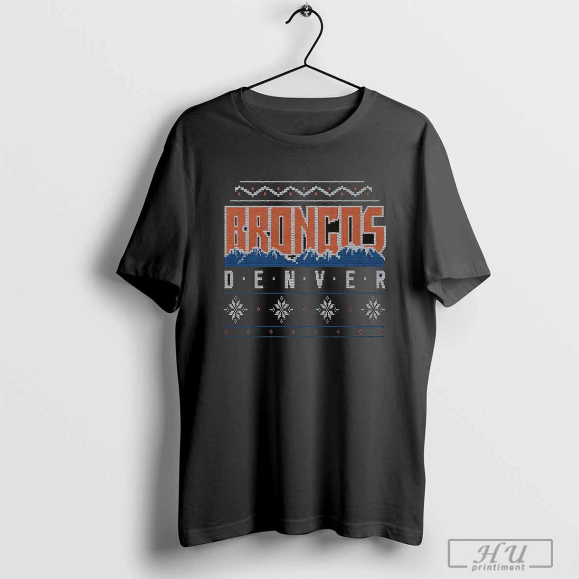 Top Denver Broncos Holiday T-Shirt