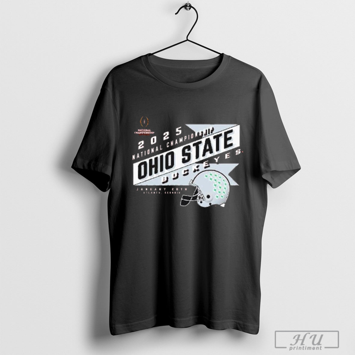 Trendy Ohio State Buckeyes College Football Playoff 2025 National Championship Game Cloud Belt Helmet T Shirts