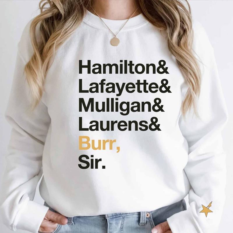 A Hamilton Christmas Sweatshirt, Alexander Hamilton Sweatshirt, Hamilton Musical Unisex Cotton Fit