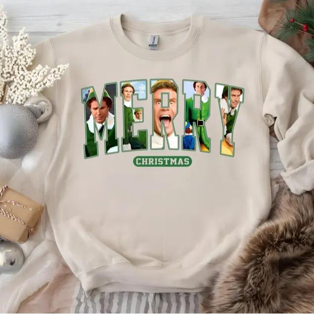 Buddy Elf Movie Sweatshirt, Elf Movie Quote Shirt, Classic Movie Tshirt, Buddy the Elf Tee