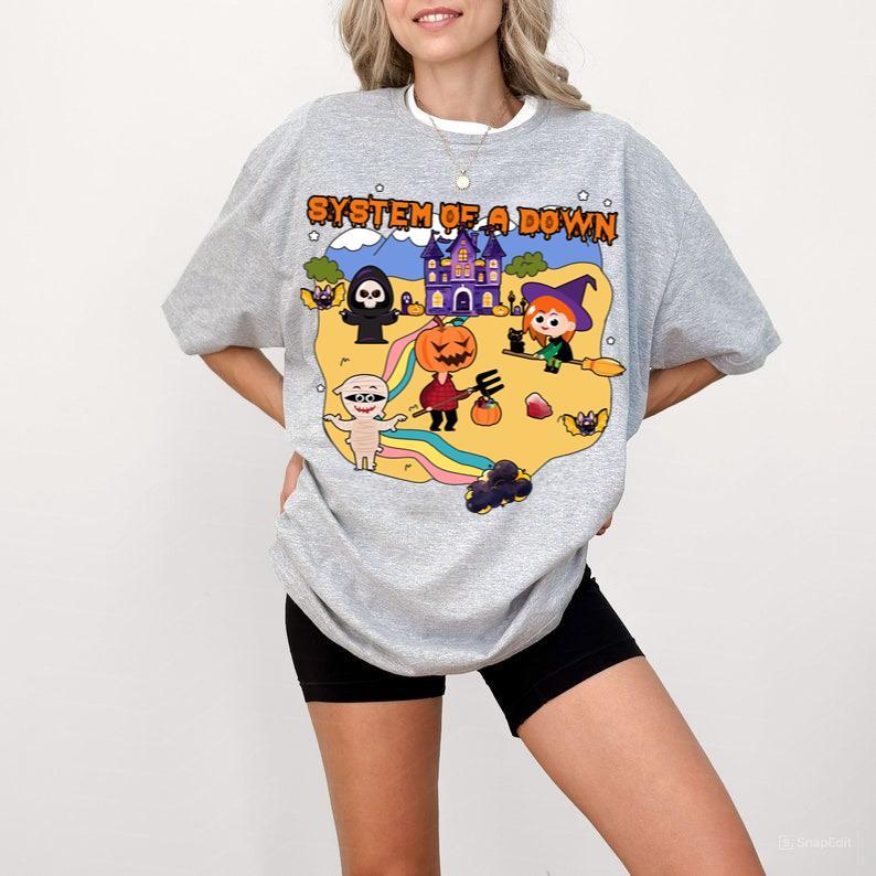 Halloween System Of A Down Shirt Scary Characters Horror Friend Tshirt