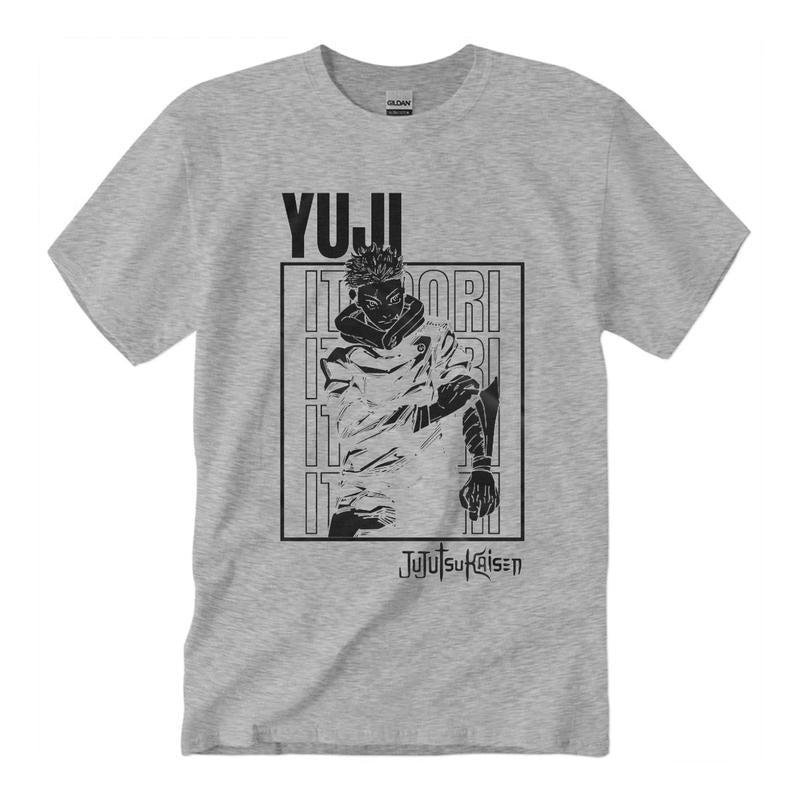 Yuji Itadori Jujutsu Kaisen T-Shirt Vintage Streetwear Anime Fans T-Shirt Unisex Classic Collar