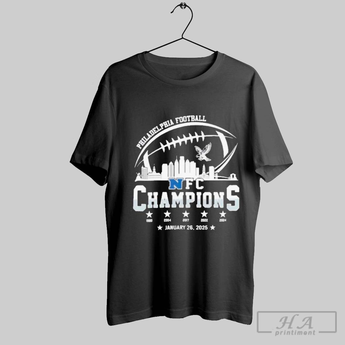 Philadelphia Football 2024 2025 Nfc Champions National Football Champion T Shirts