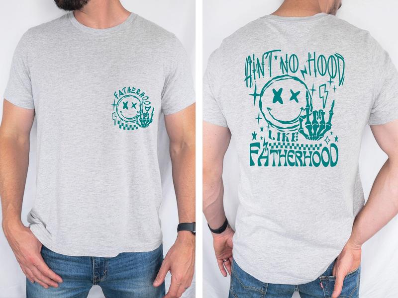 Aint No Hood Like Fatherhood Shirt, Funny Dad Shirt, Rock and Roll Dad Shirt, Gift For Husband, Father's Day Gift, Gift for Dad