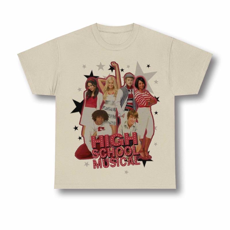 High School Musical The Series Shirt, Vintage Troy Bolton Shirt, East High School Tee, Sharpay Evans, Vintage Movie Graphic Cotton Clothing