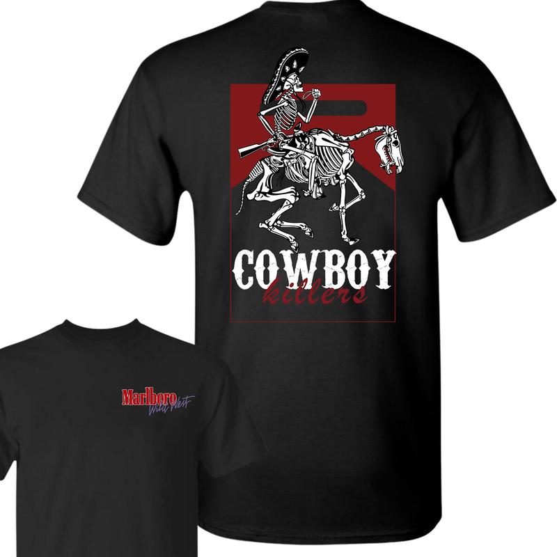 Vintage Marlboro Cowboy Wild West Shirt, Country Music, Cowboy Killer, Full Color T-Shirt, For Men, For Women