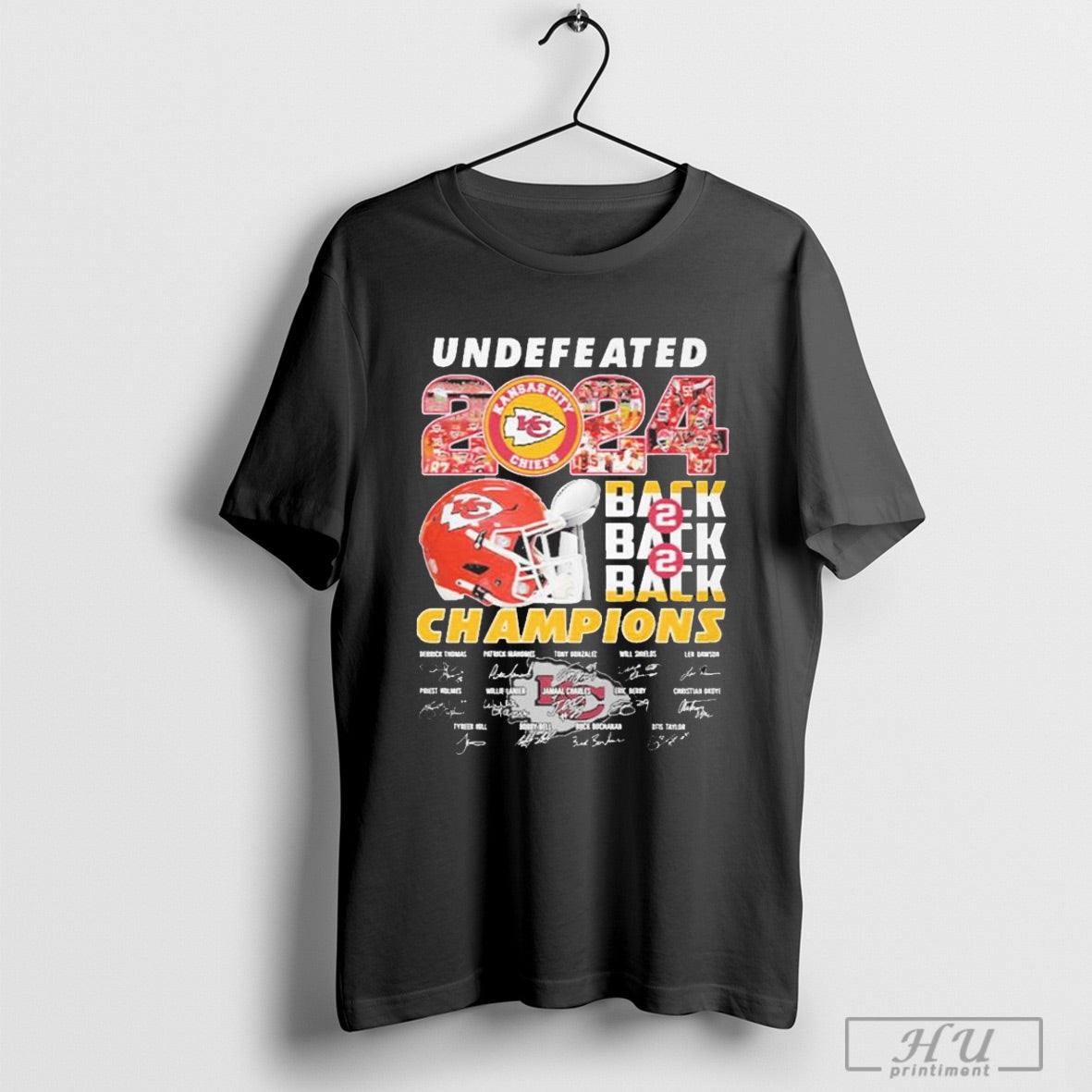 Undefeated Chiefs 2024 Back 2 Back 2 Back Champions Shirt Sweatshirt