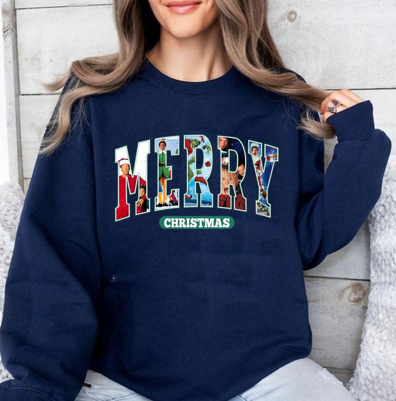 Merry Christmas Shirt, Character Xmas Shirt, Christmas Character Shirt, Funny Christmas Shirt, Christmas Movie Shirt, Christmas Friends Shirt